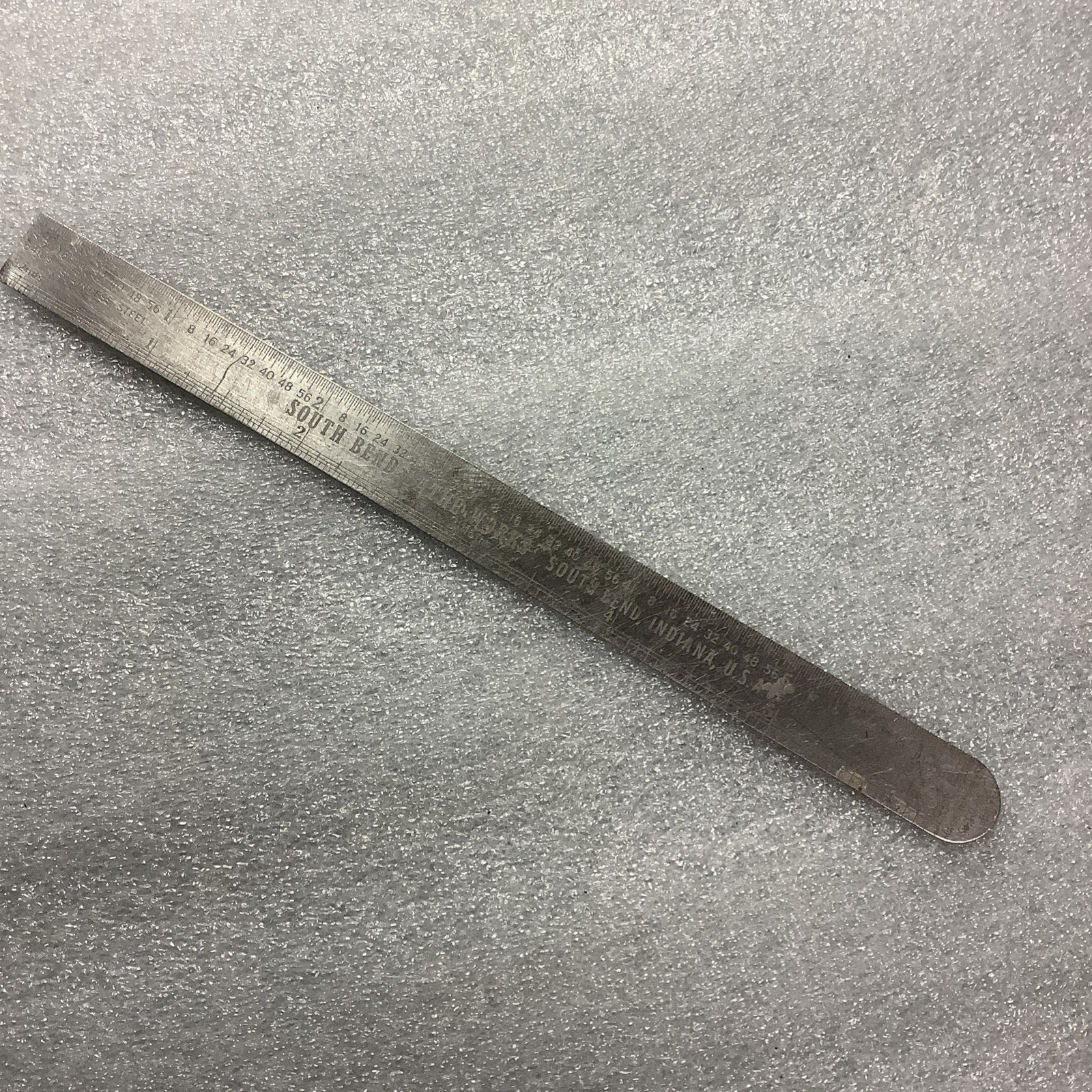 Vintage South Bend Lathe Works 6” Steel Rule Machinist Tool USA