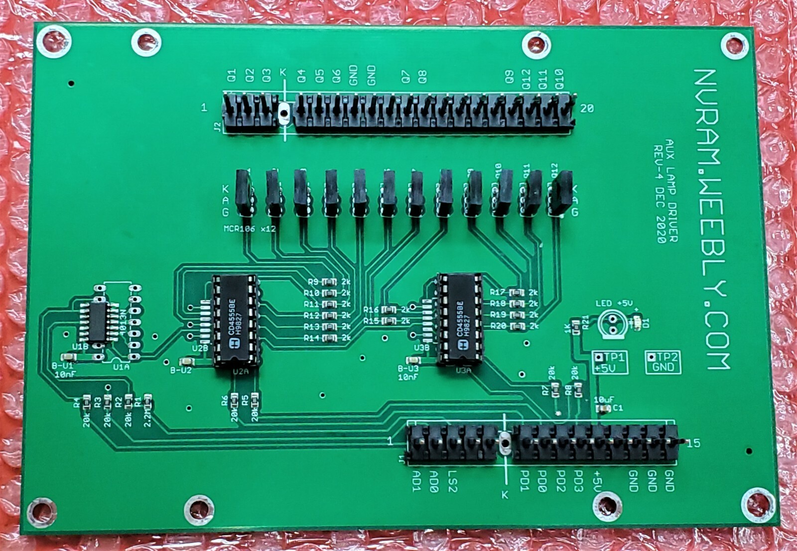 New Bally AS-2518-43 LED Compatible Aux Lamp Driver Board Kiss, Spy Hunter, etc