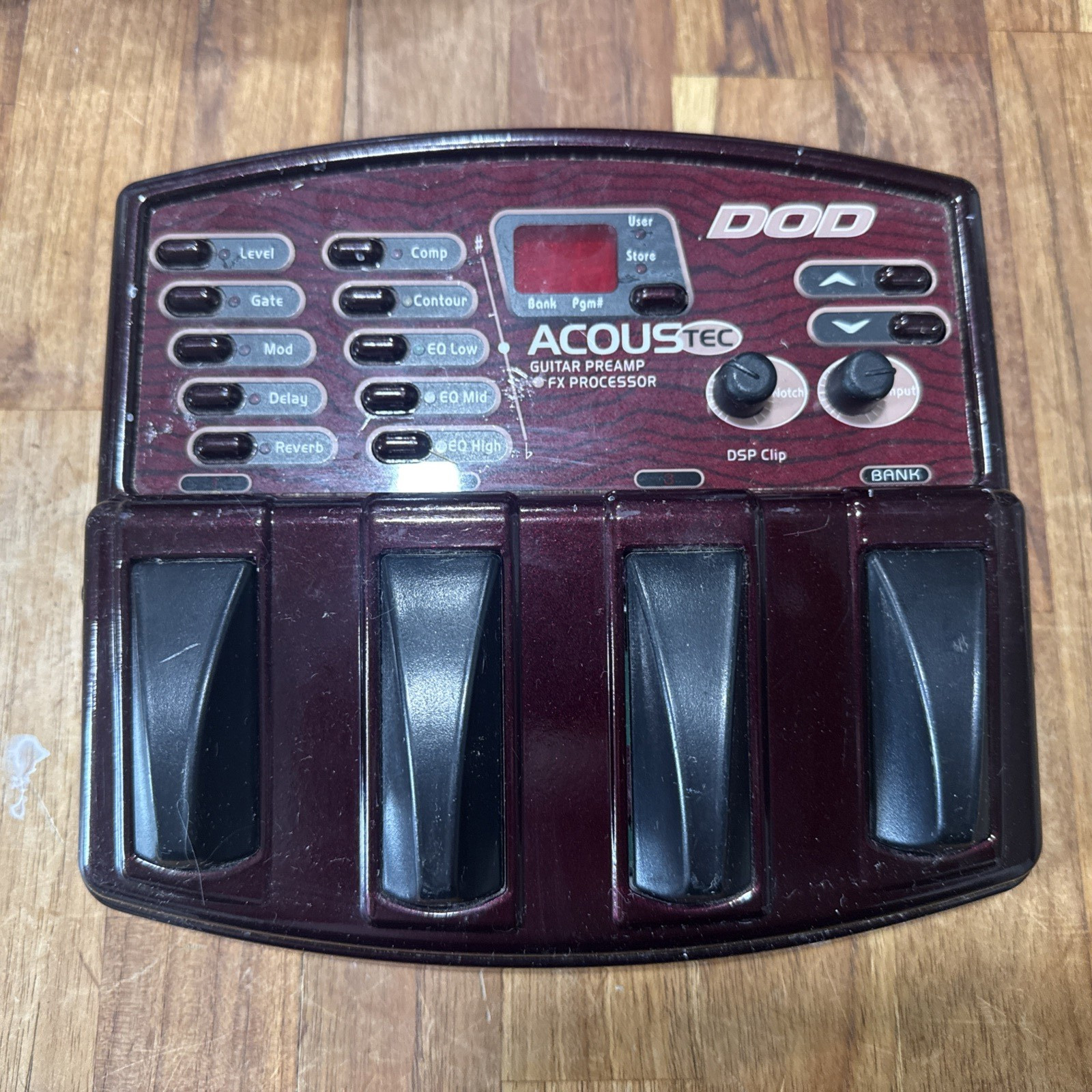 DOD AcousTEC Acoustic Guitar Multi Effects Processor Pedal