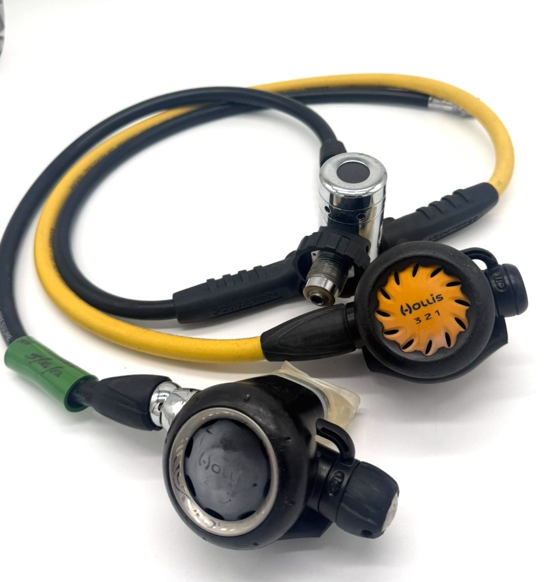 Hollis DC1 First Stage Swivel Turret 212 Primary Regulator 321 Octopus Set DIN