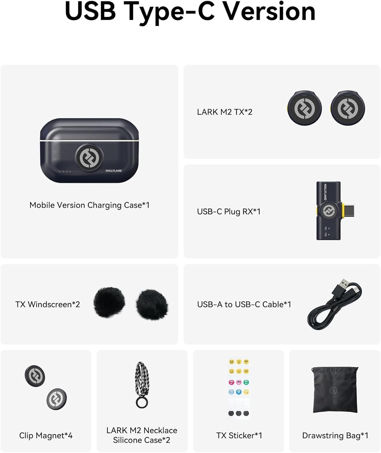 Omnidirectional Mini Wireless Microphone with Rechargeable Battery for Video