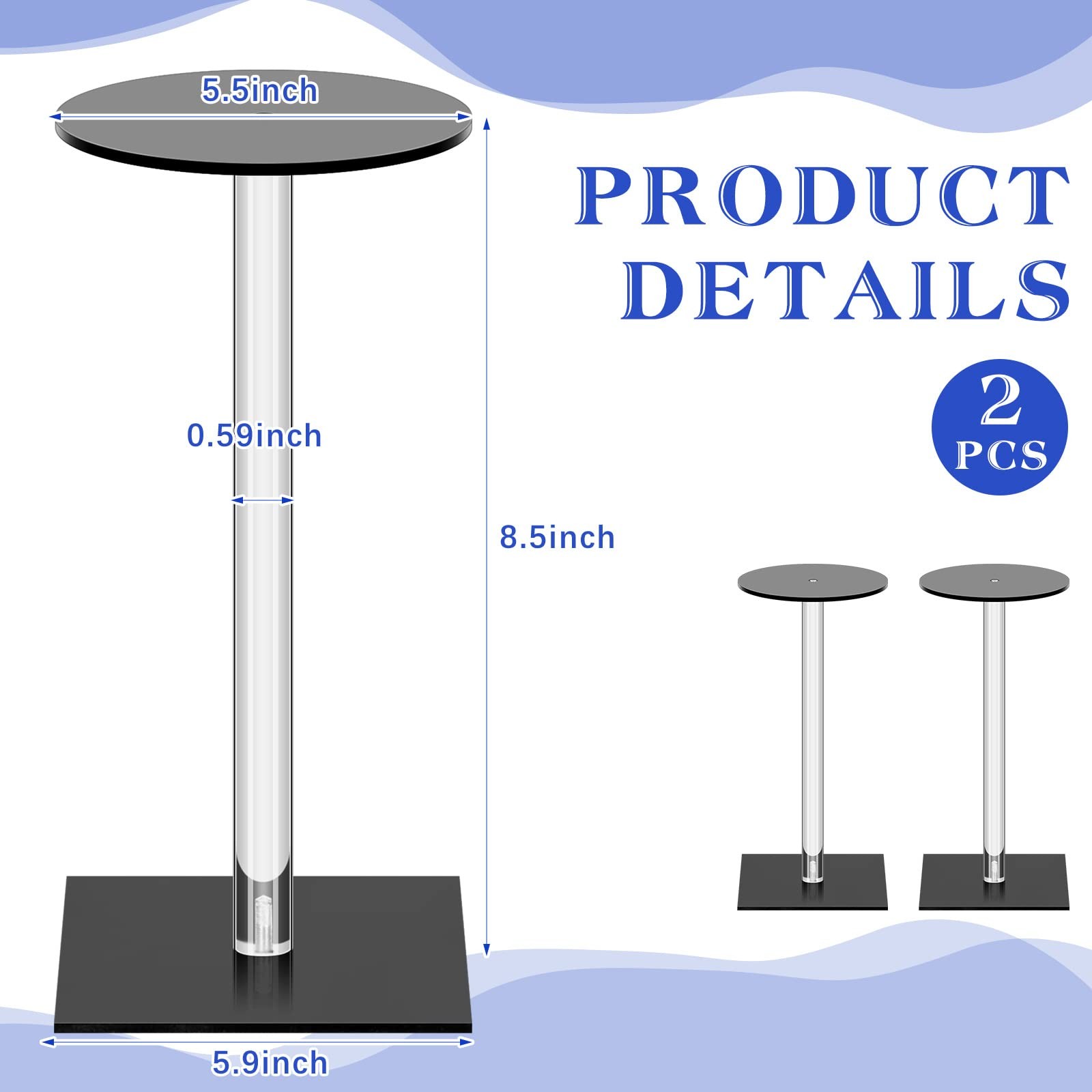 Geelin 2 Pieces Full Size Helmet Display Stand Baseball Batting Helmet...