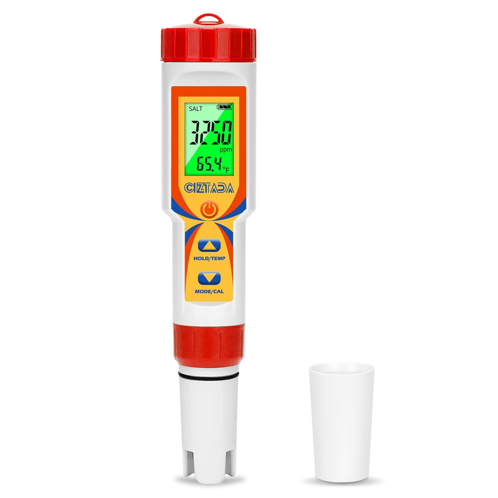 CIZTADA Pool Water Tester 5 in 1 Digital Salt and pH for Saltwater...