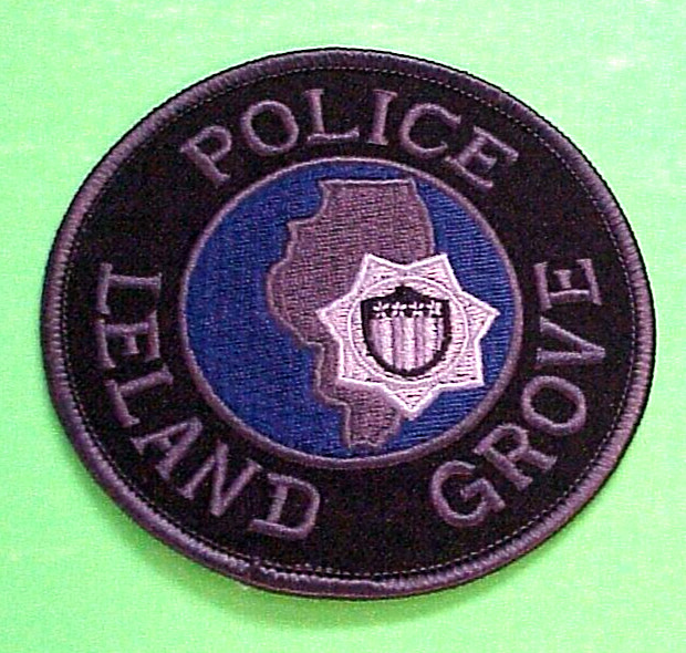 LELAND GROVE  ILLINOIS  ( SUBDUED / SWAT )  3 1/2"  POLICE PATCH  FREE SHIPPING!