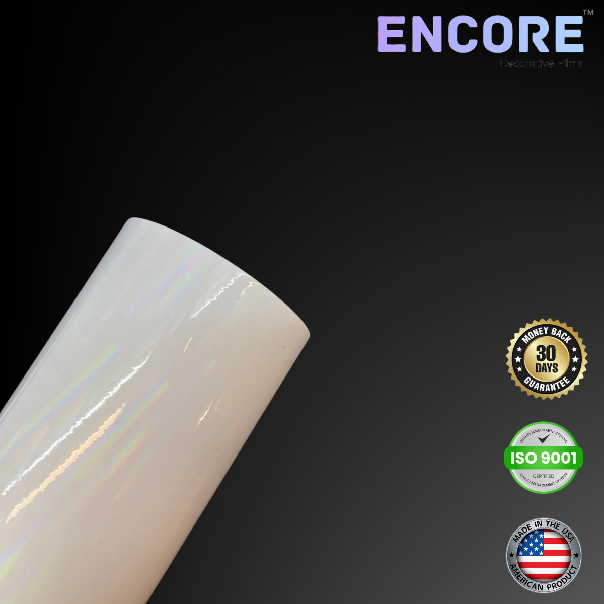 Encore® EFX1500 Holographic Transparent Vinyl for Decals/Stickers - MADE IN USA