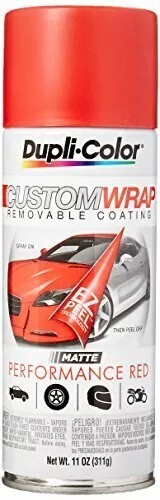 Dupli-Color ECWRC7957 Custom Wrap Matte Performance Red Automotive Paint