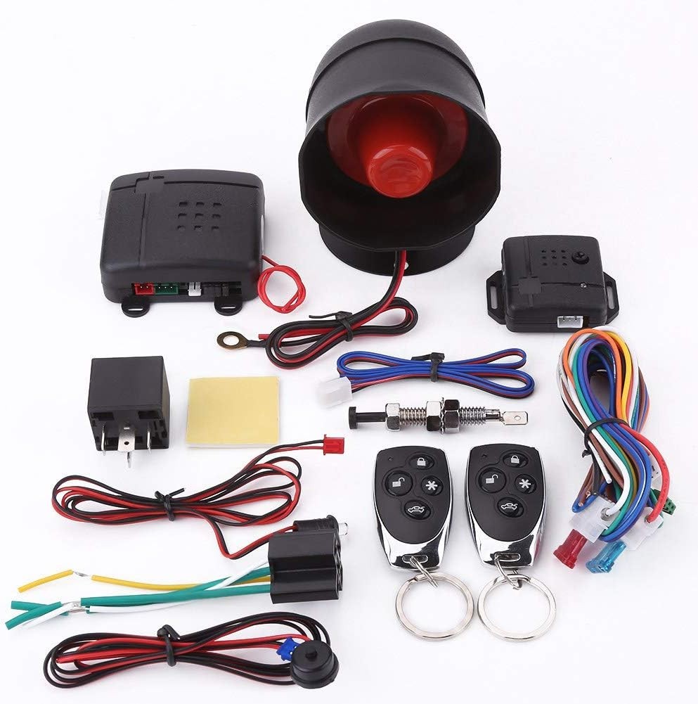 Universal Car Keyless Entry Security Alarm System with Remote & Siren Fast USA