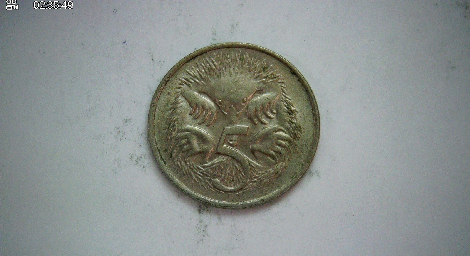 Australia 1978 5 Cents Elizabeth II (Machin portrait) / Echidna Coin