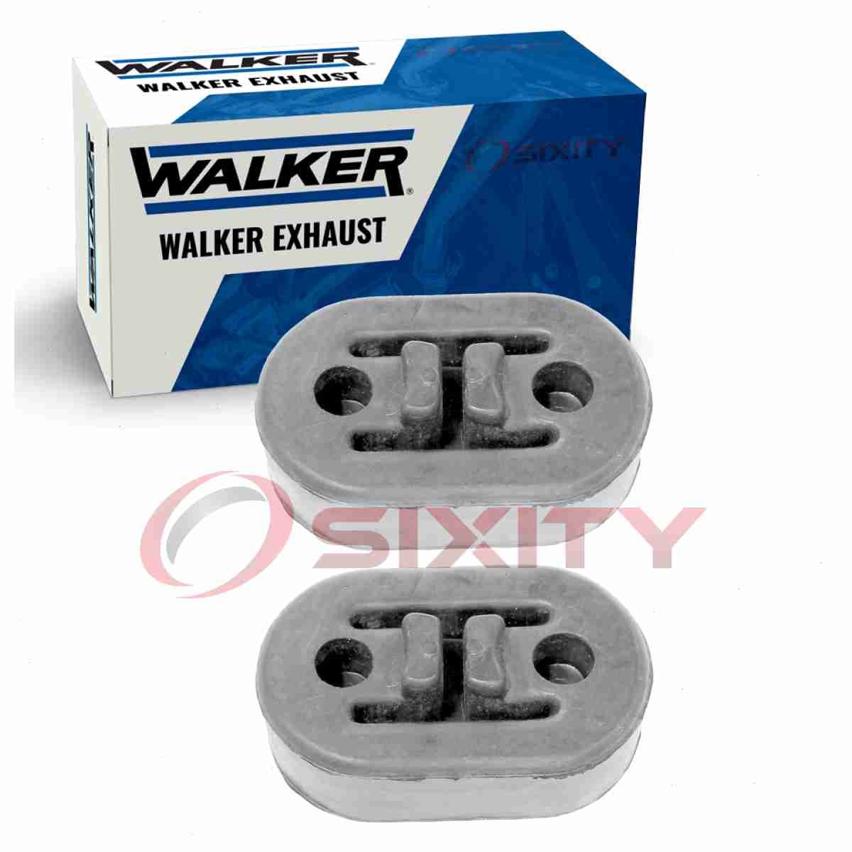 2 pc Walker Exhaust System Insulators for 1995-1997 Dodge B3500 5.2L 5.9L V8 xt