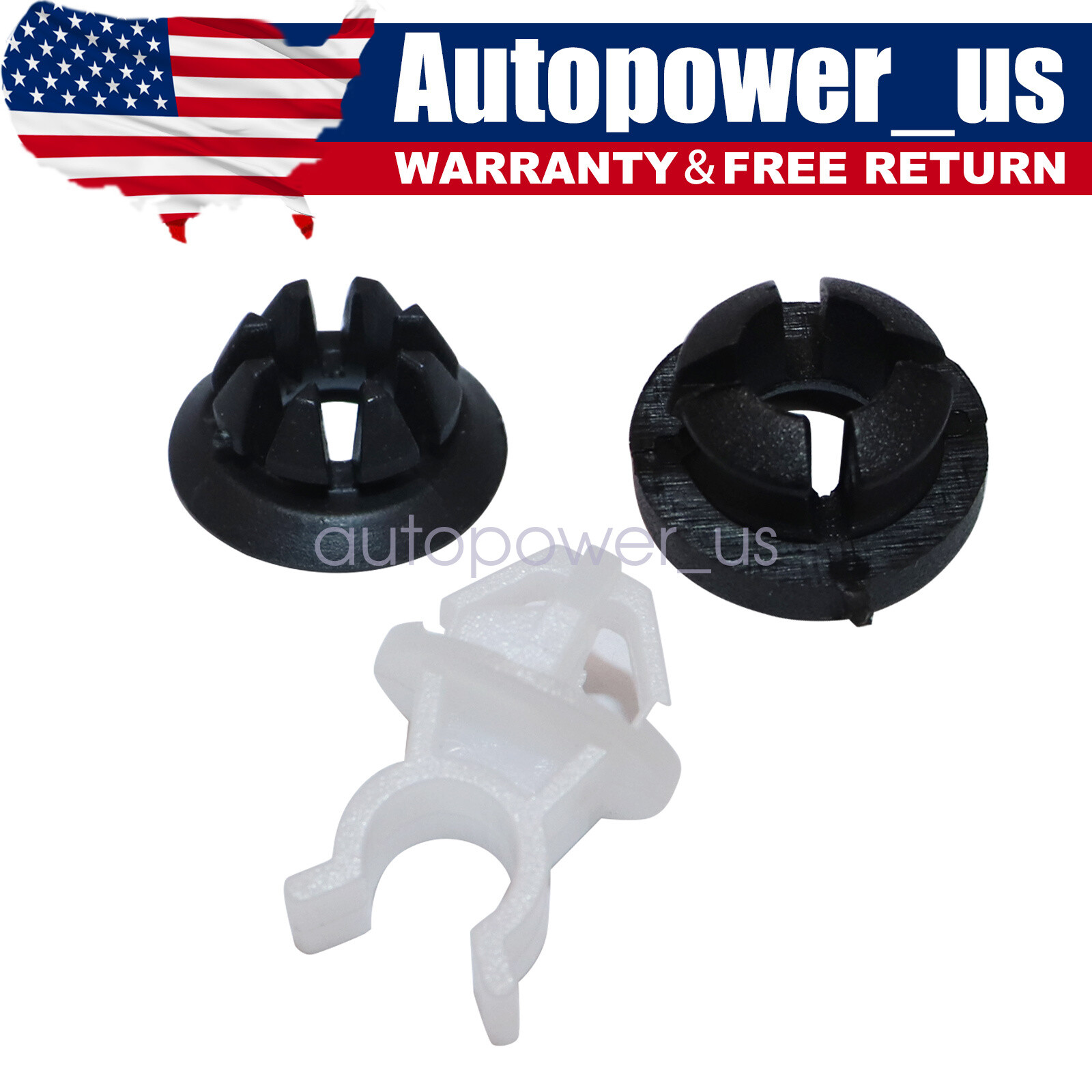 3 Pcs Car Hood Support Prop Rod Holder Clip Fit For Honda Accord Odyssey Prelude