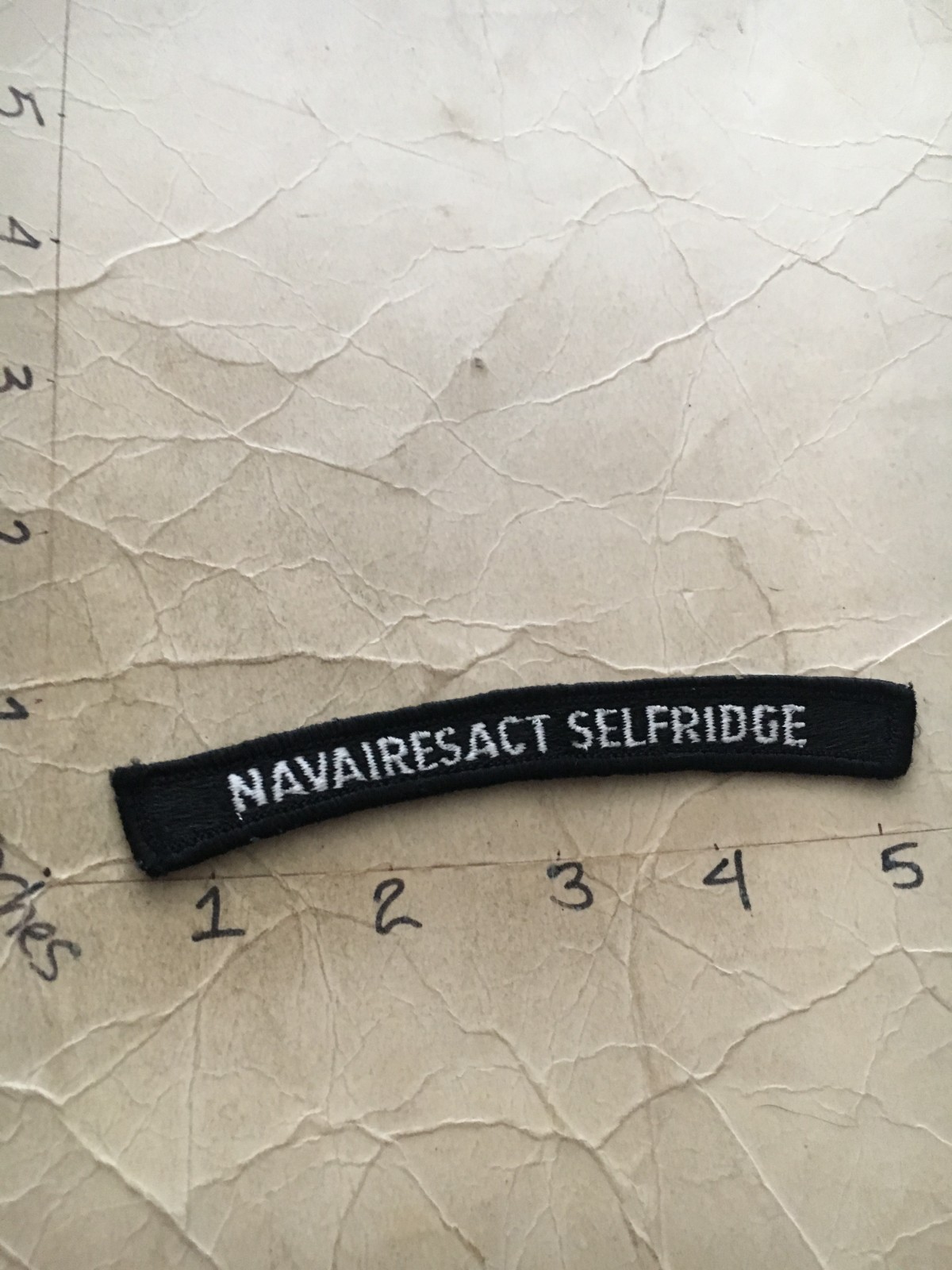 US NAVY SHOULDER STRIP TAB rocker Patch Navairesact Selfridge