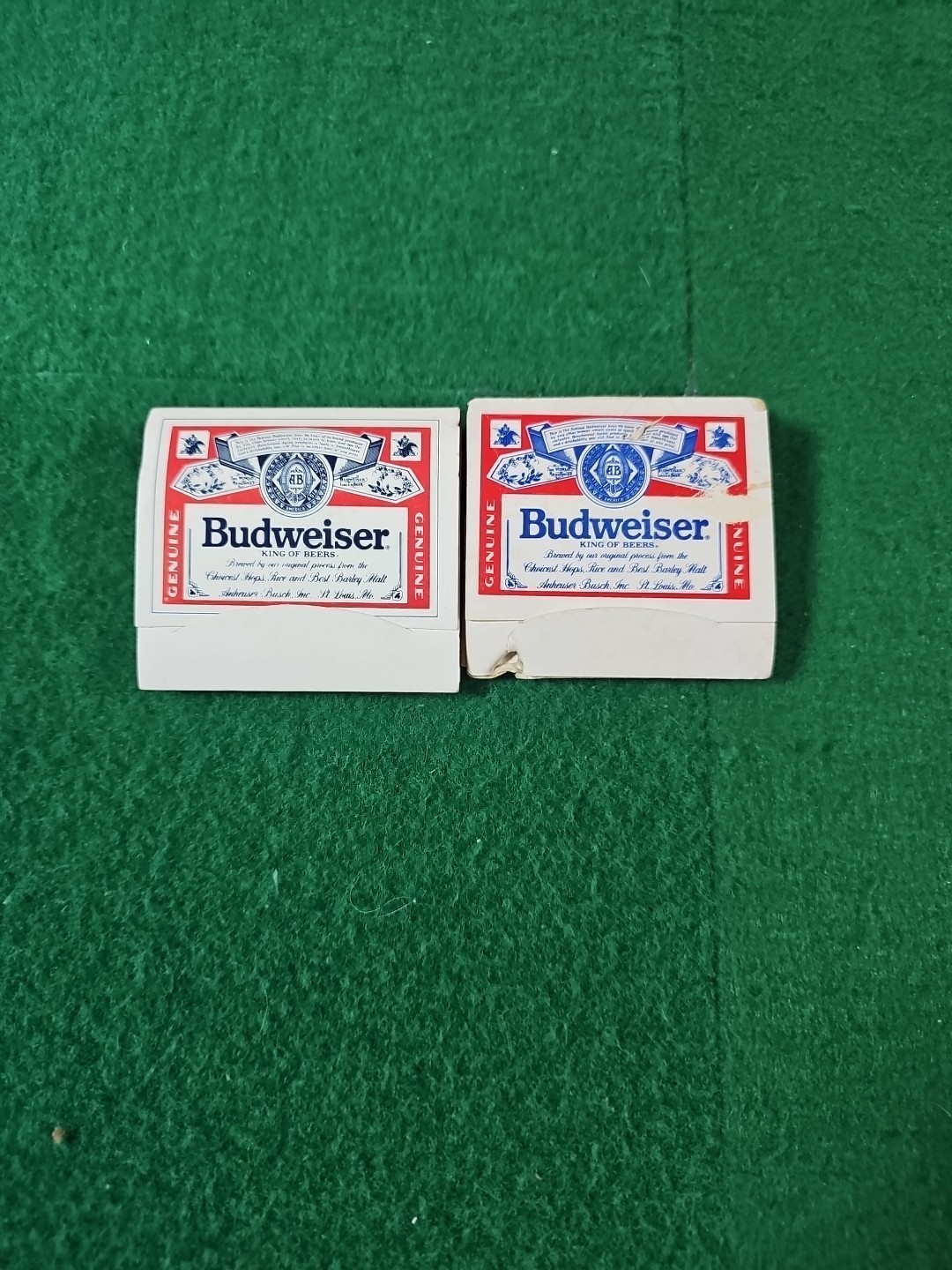 Vintage Budweiser Golf Tees & Ball Markers / Lot Of 2 Packs / Busch Gardens
