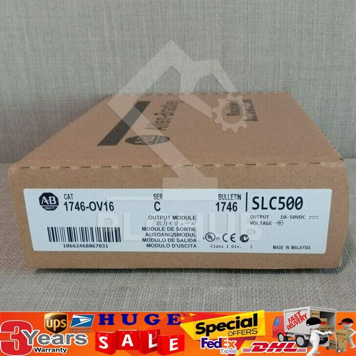 New Sealed 1746-OV16 SLC 500 Output Module Allen Bradley 1746OV16 US Free Tax