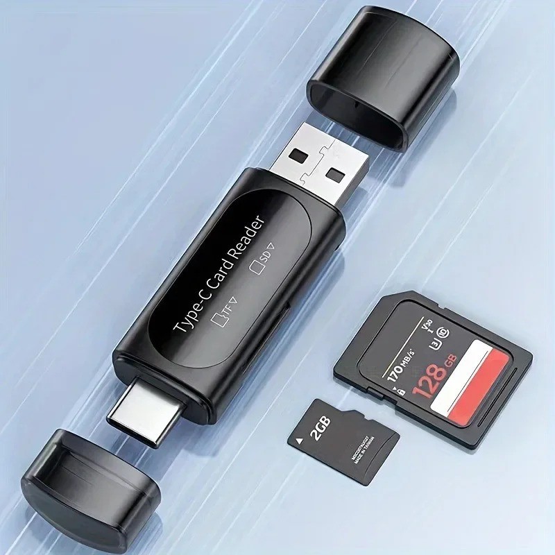 Card Reader USB To SD Micro SD TF Memory Card Adapter PC Laptop Accessories