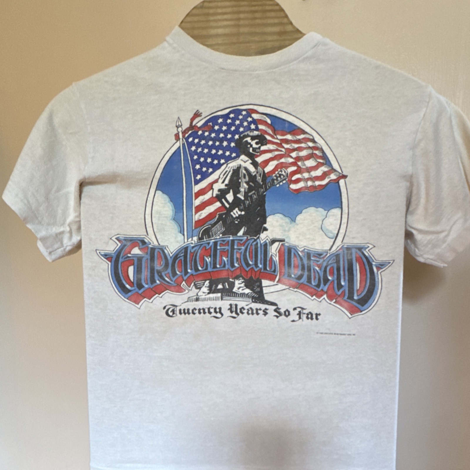 Grateful Dead Twenty Years So Far 1985  Tour Shirt M 38-40 100% Cotton