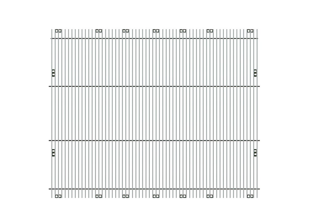 Aluminum Grille Insert with Vertical Bars for Peterbilt 379 Extended Hood