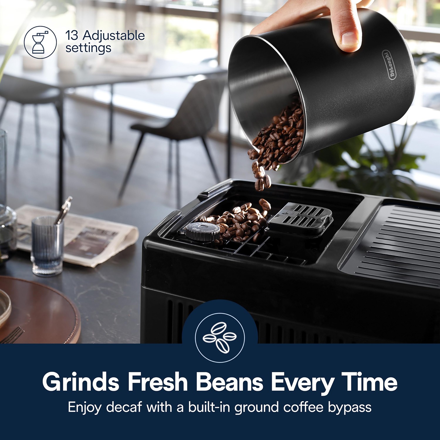 Delonghi Dinamica Plus Fully Automatic Espresso Machine - ECAM38085SB