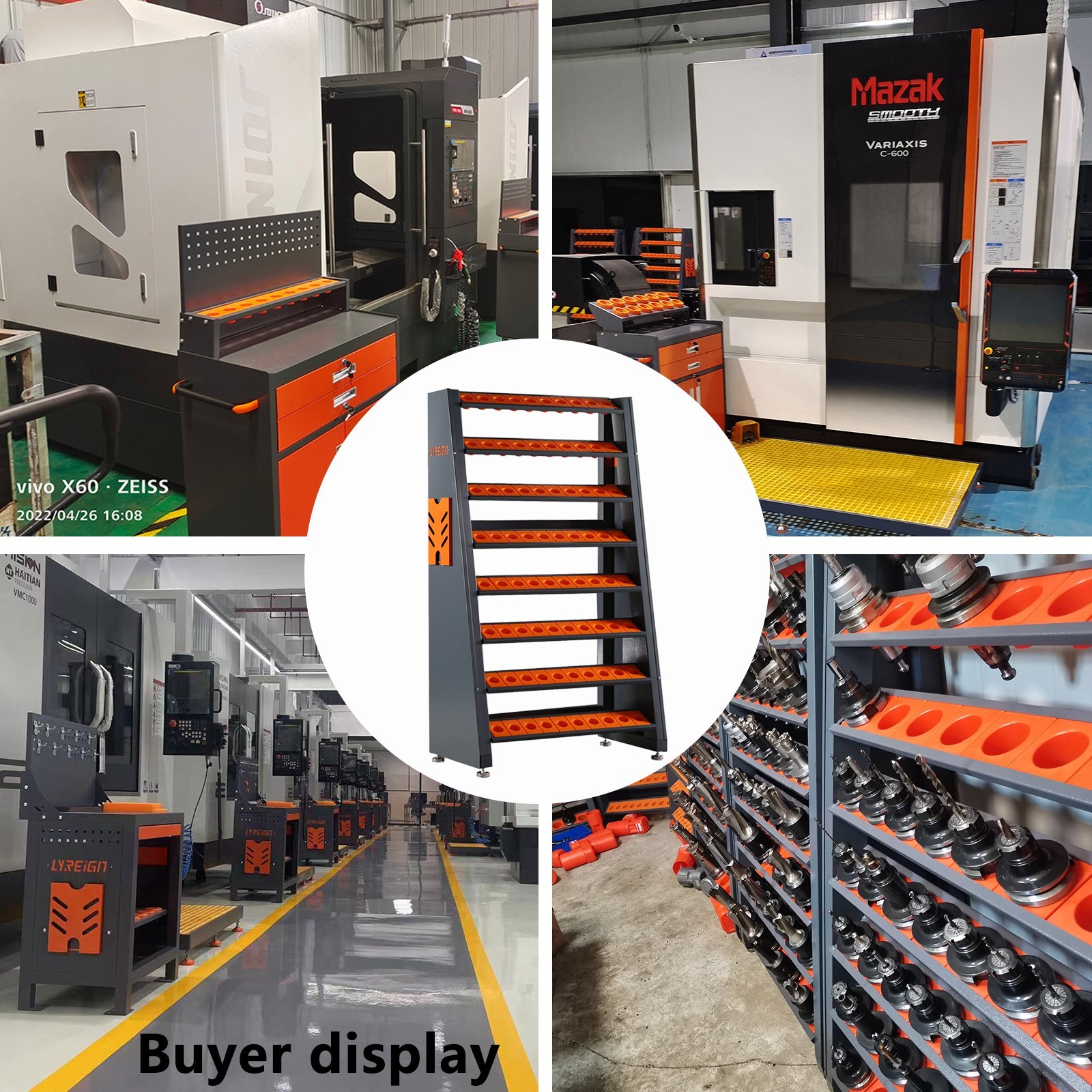 CNC Tool Storage Rack CNC Tool Holder Rack Tool Organizer for Warehouses