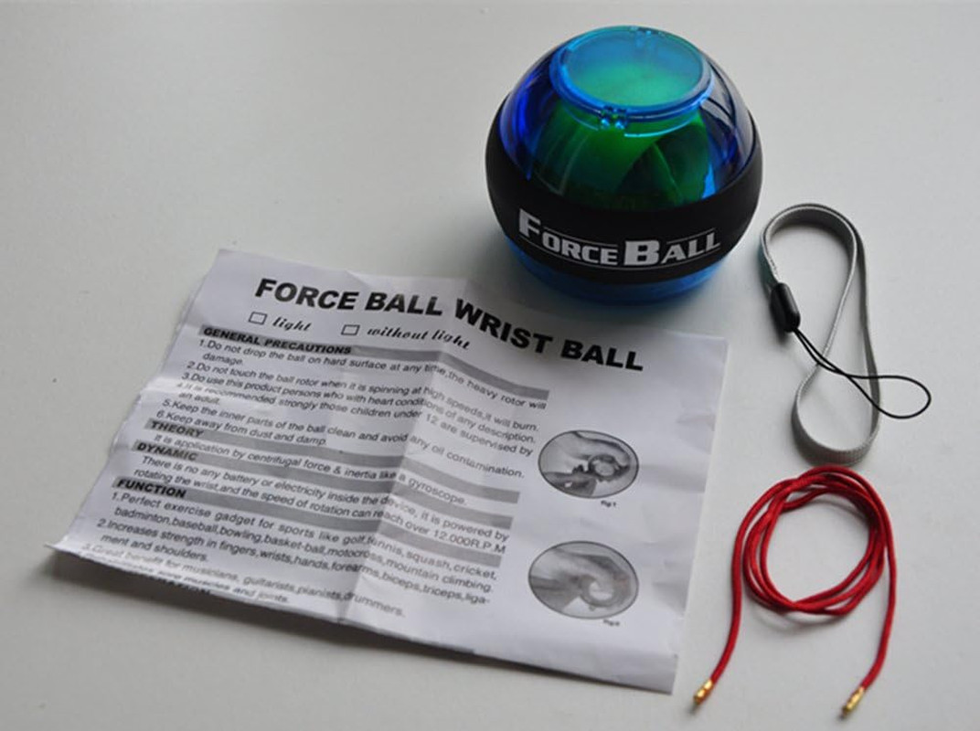 Wrist Trainer Arm Strength Training Power Force Gyro Ball Strength Training W...