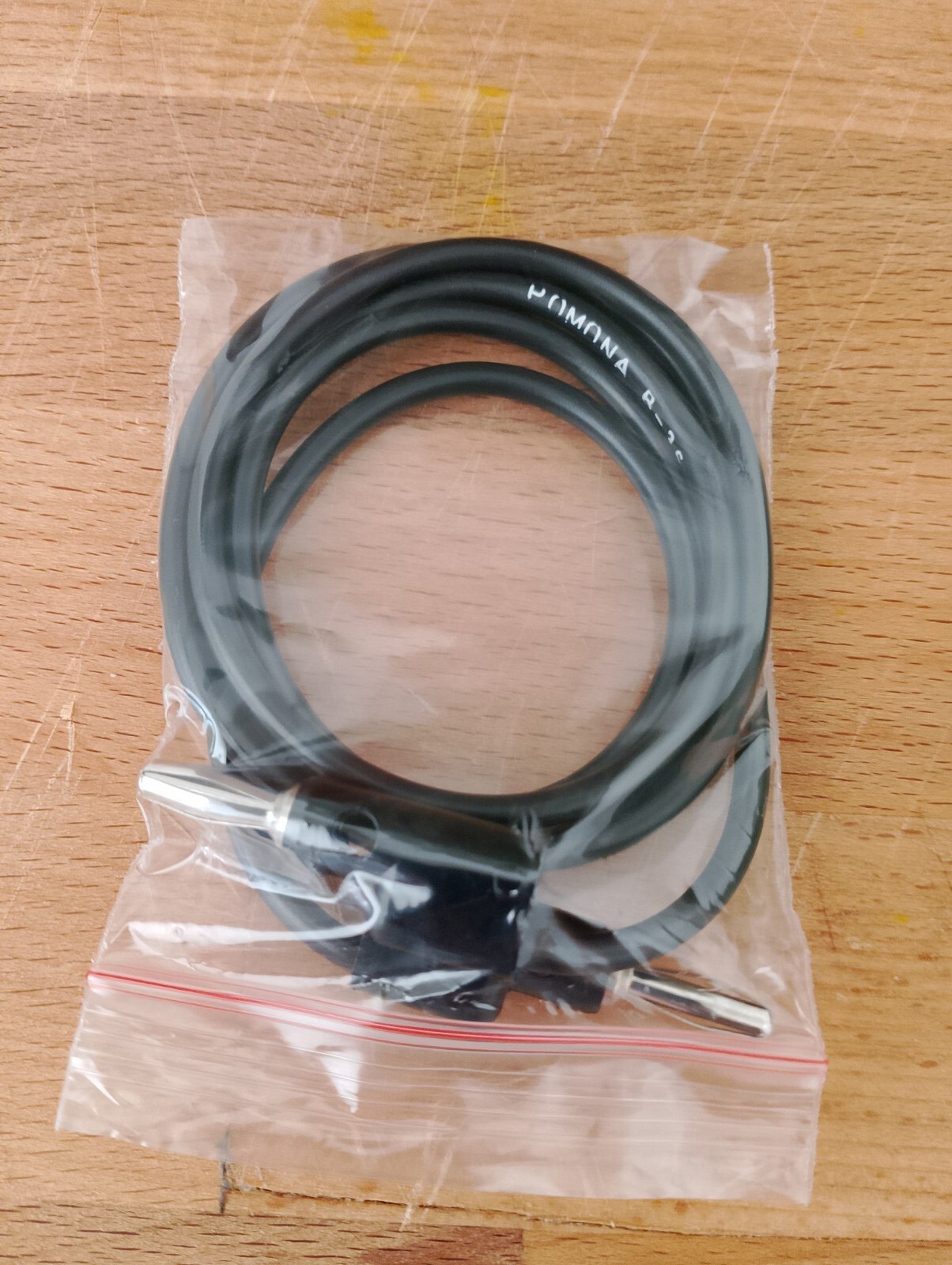 Pomona B-36-0 Banana Plug Patch Cord, 36", Black