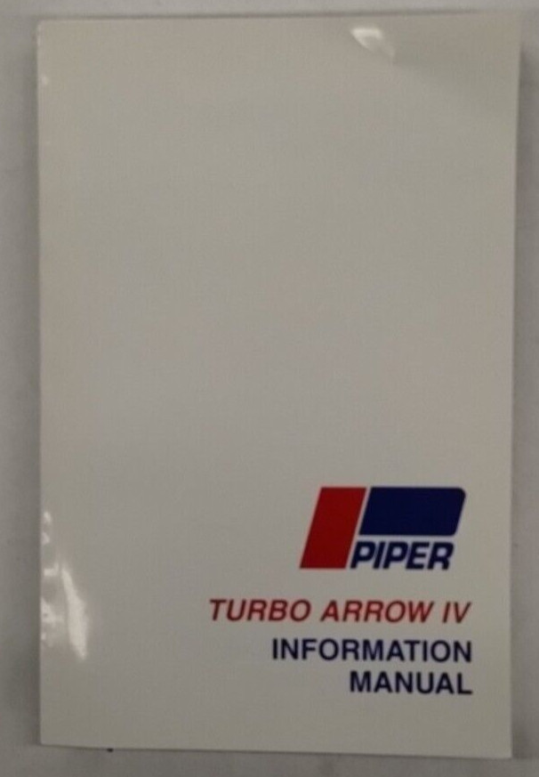Piper PA-28RT-201T Turbo Arrow IV Information Manual 1979 & Up-761-691-Reproduct