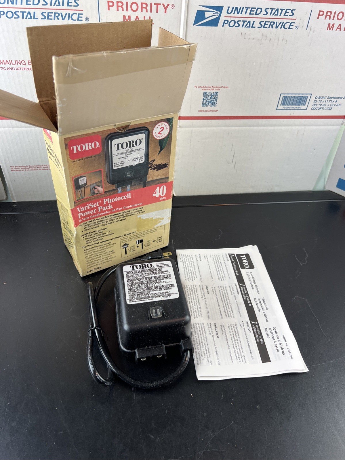 Toro VariSet Photocell Power Pack 40W 52480 Outdoor Landscape Lighting Timer