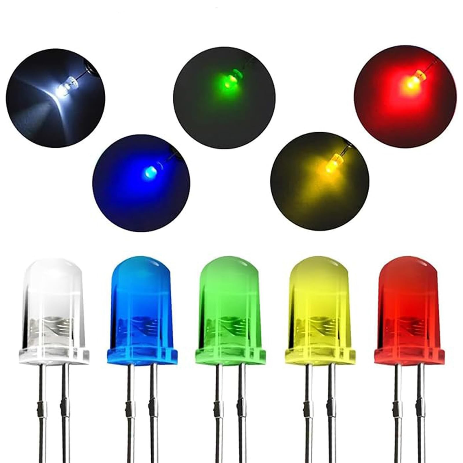 Gikfun 5mm LED Light Assorted Kit DIY LEDs for Arduino (Pack of 100pcs) EK8437