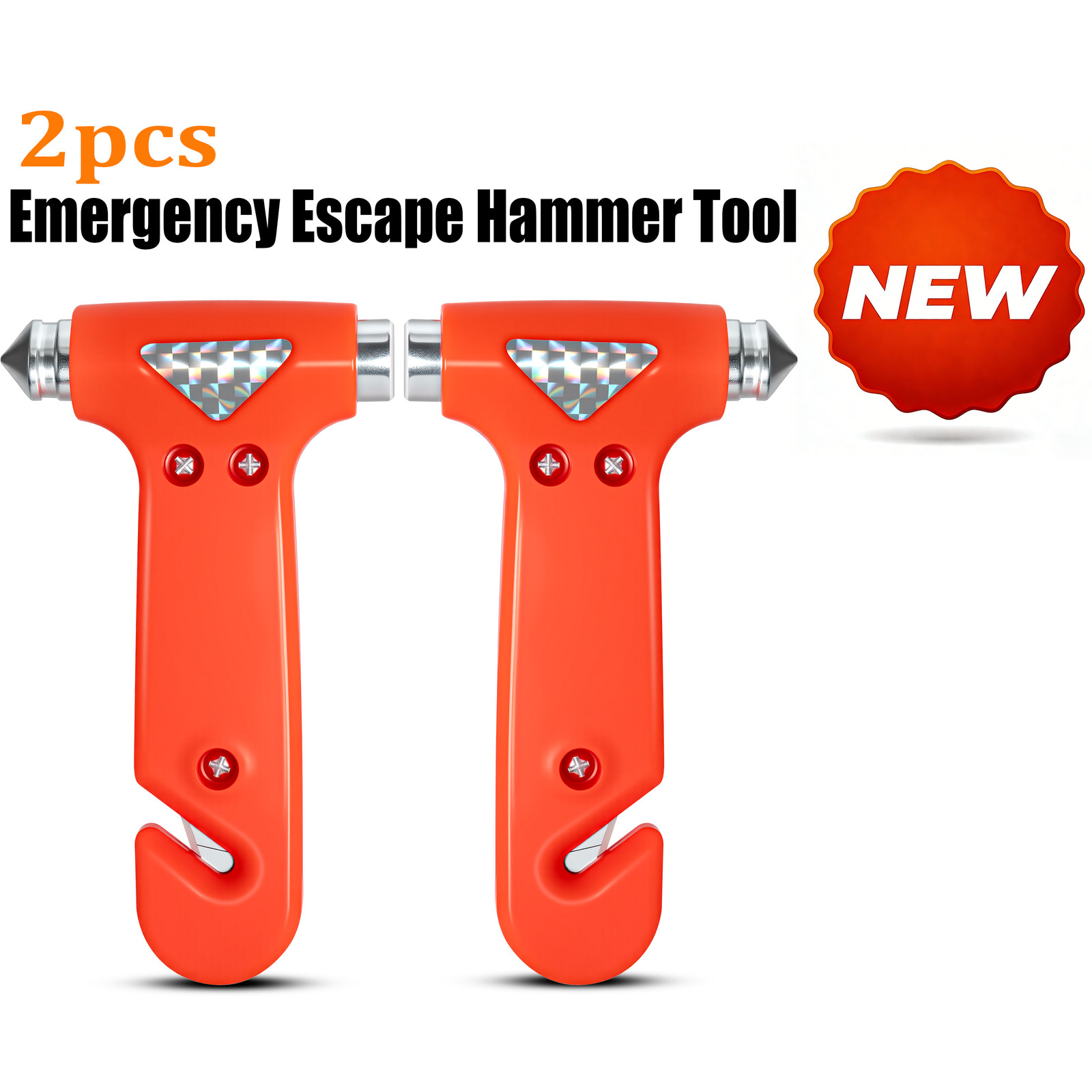 2pc 2in1 Emergency Glass Breaker / Window Hammer Compact US Stock For Ford F-150