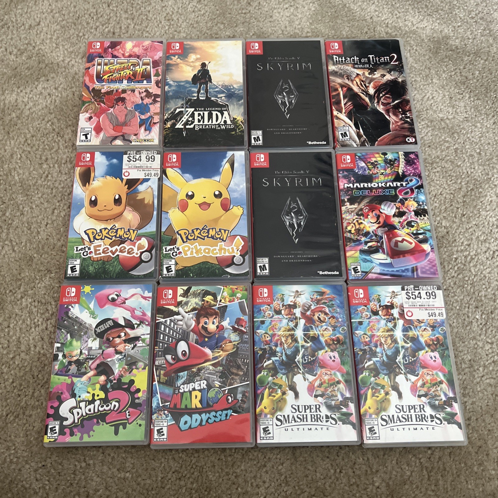 Nintendo Switch Authentic Replacement Cases CASE ONLY NO GAME