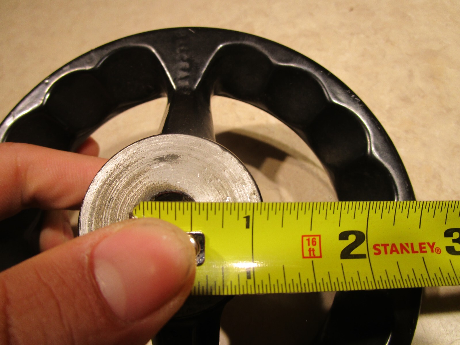 6" MACHINE ADJUSTMENT WHEEL, 1/2" BORE, S0111
