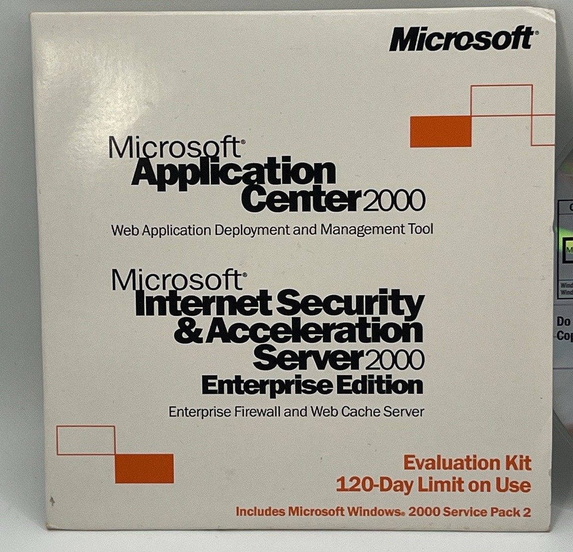 Microsoft Application Center 2000 ISA Server Enterprise Eval Kit CD