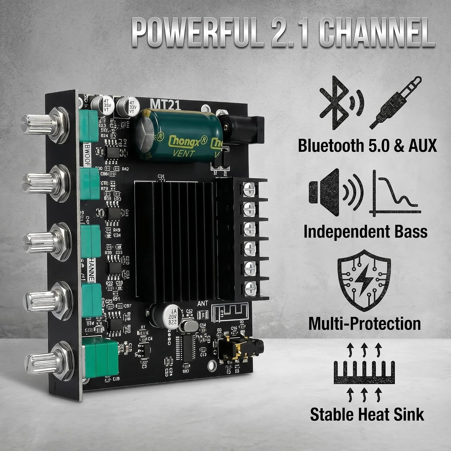 MT21 Amplifier Receiver 50W*2+100W