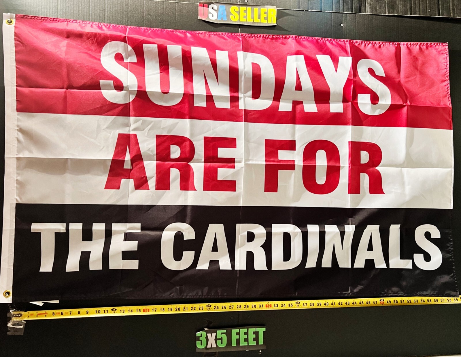 Football Flag FREE SHIPPING Arizona Cardinals Cool Man Cave Beer USA Sign 3x5'