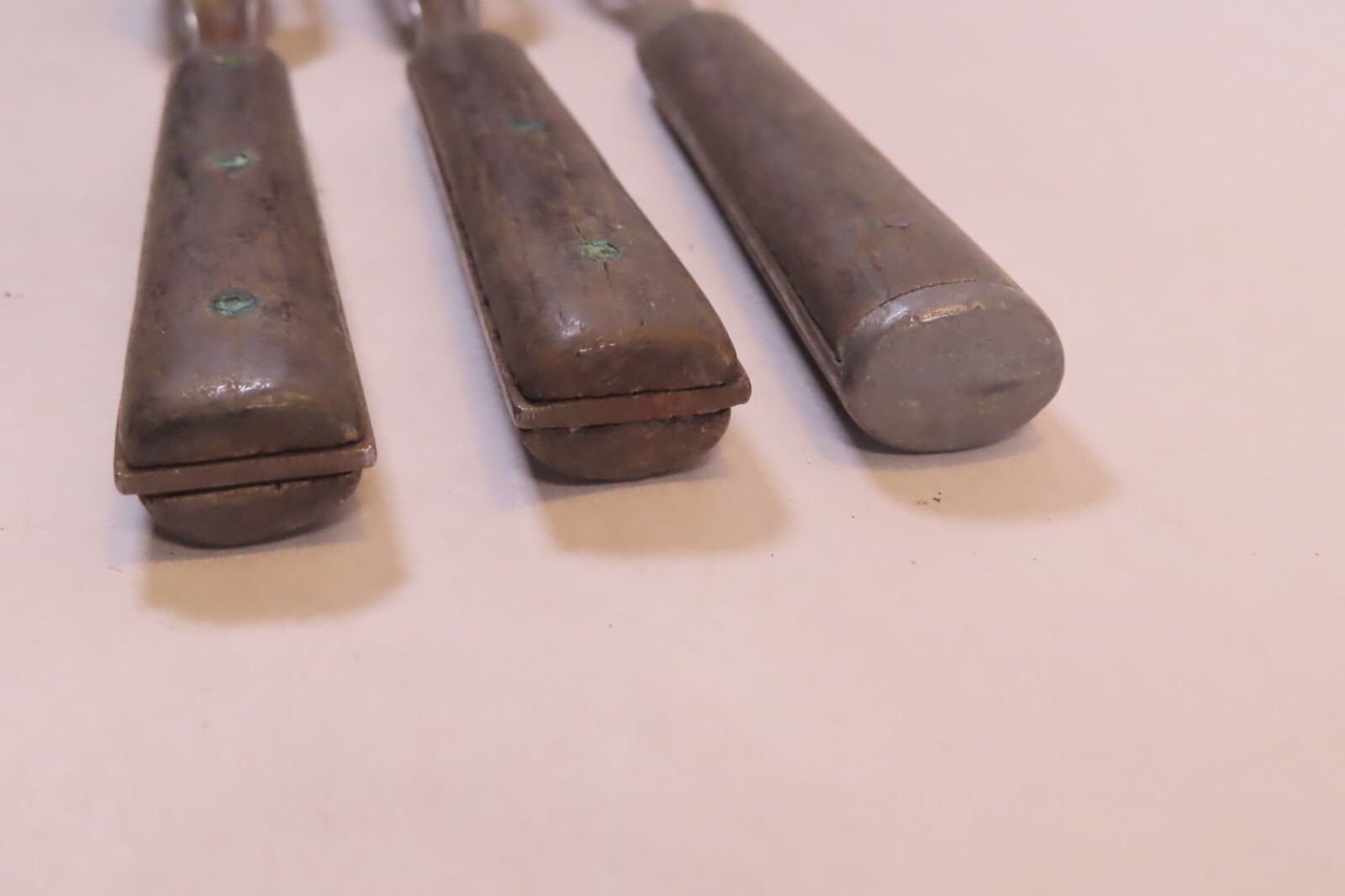 Antique Civil War Era Carving Fork and (6) Dinner Forks