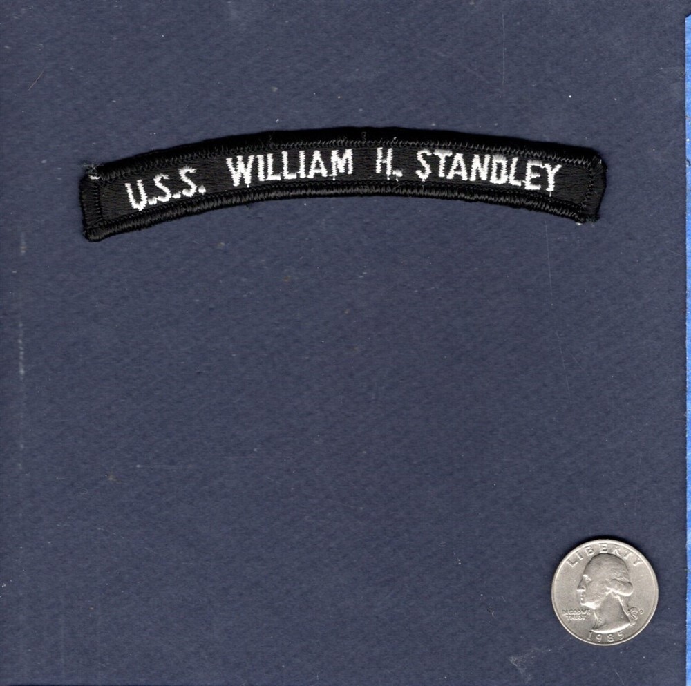 CG 32 USS WILLIAM H STANDLEY US NAVY Enlisted Uniform Rocker Cruiser Ship Patch