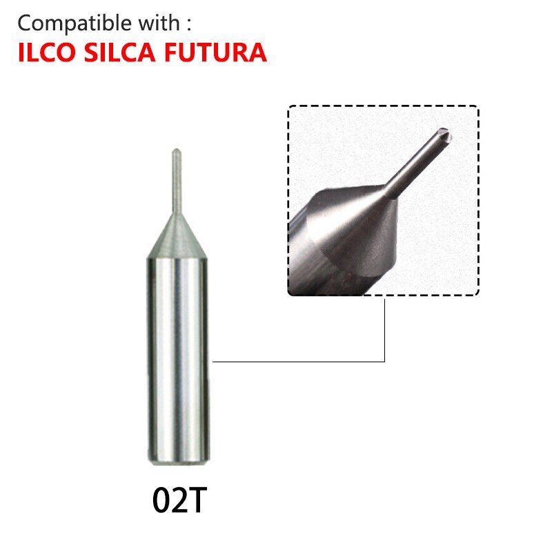 Carbide Tracer Point 02T Compatible with Silca Futura Machine Key Cutter