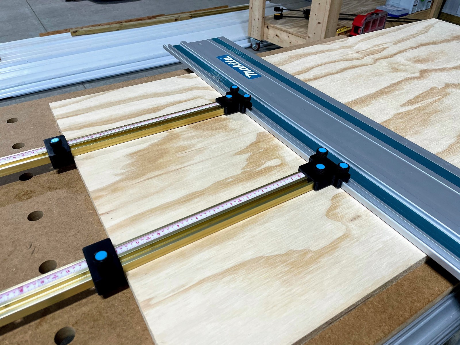 Parallel Guide System for Track Saws & Guide Rails Precision Cutting