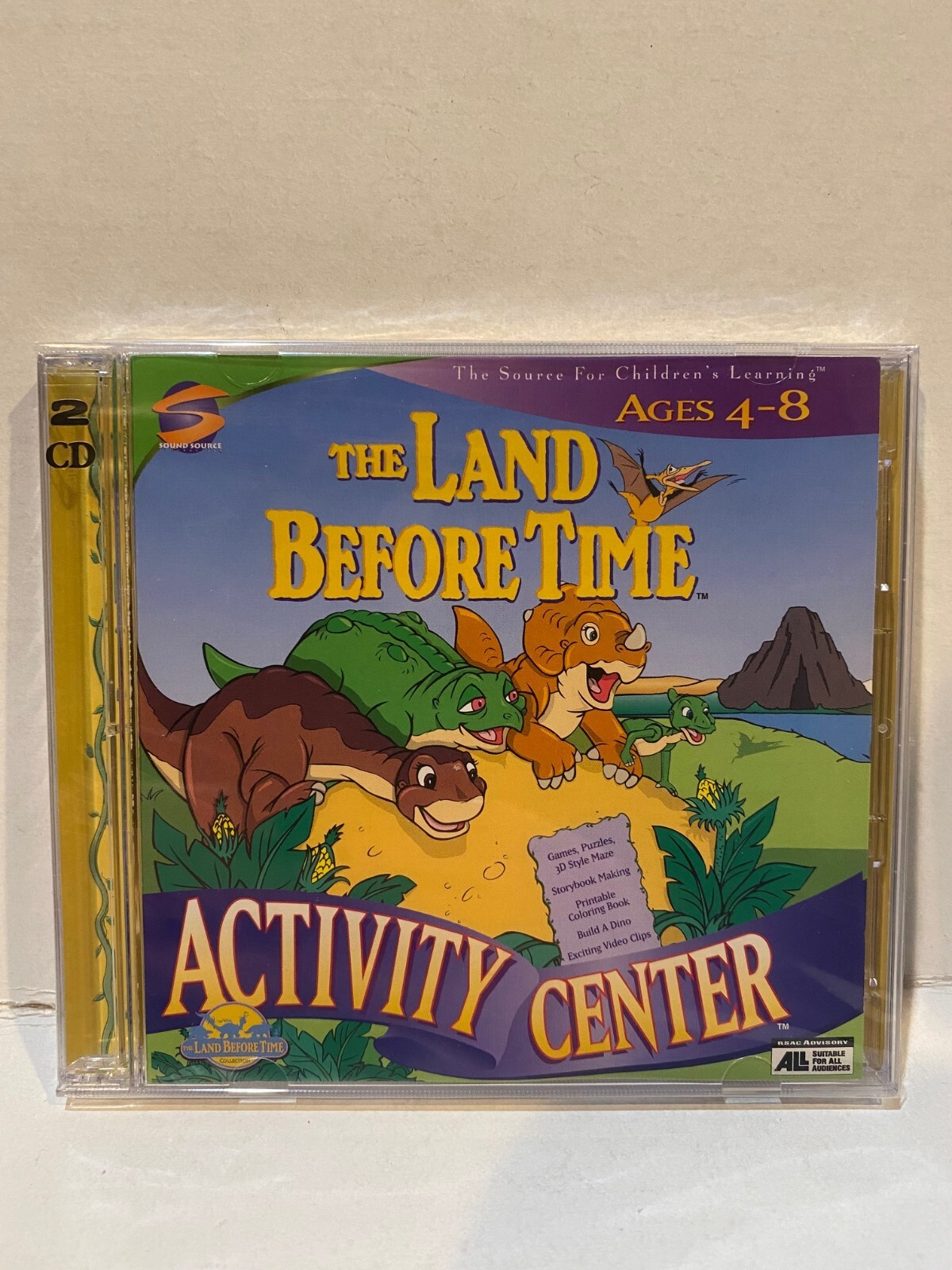 THE LAND BEFORE TIME ACTIVITY CENTER (AGES 4-8) 2-CD JEWEL CASE
