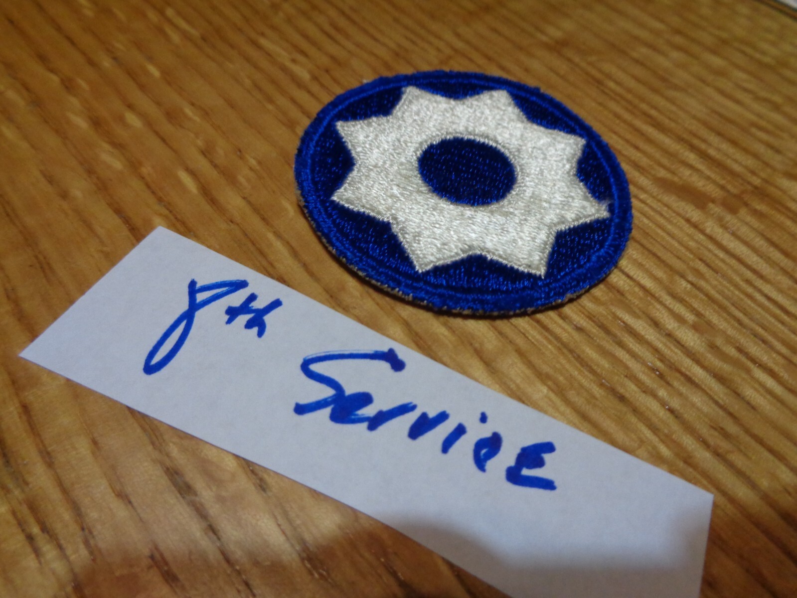 Authentic WW II 8th Service Command U.S. Army Shoulder Patch