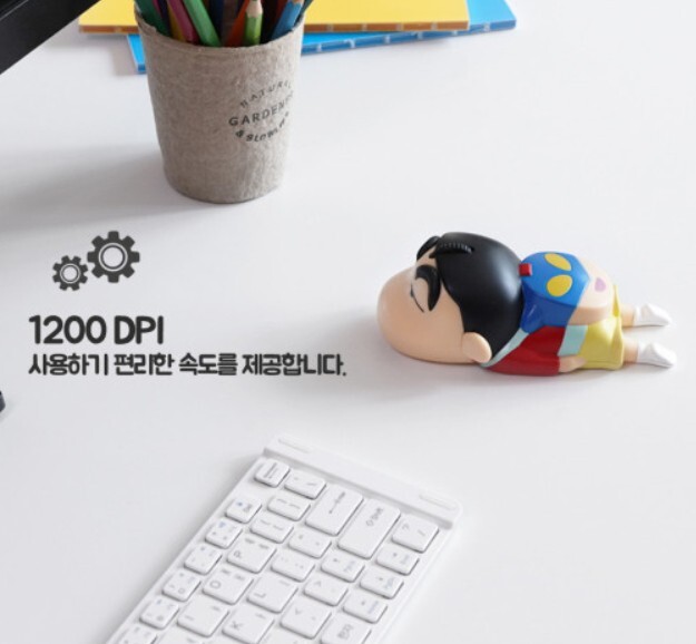 CRAYON SHINCHAN genuine Figure Wireless Mouse-BulK Package