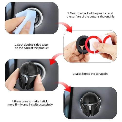 1 Pcs 3D Car Push Start Button Cover Engine Start Stop Protector | Anti
