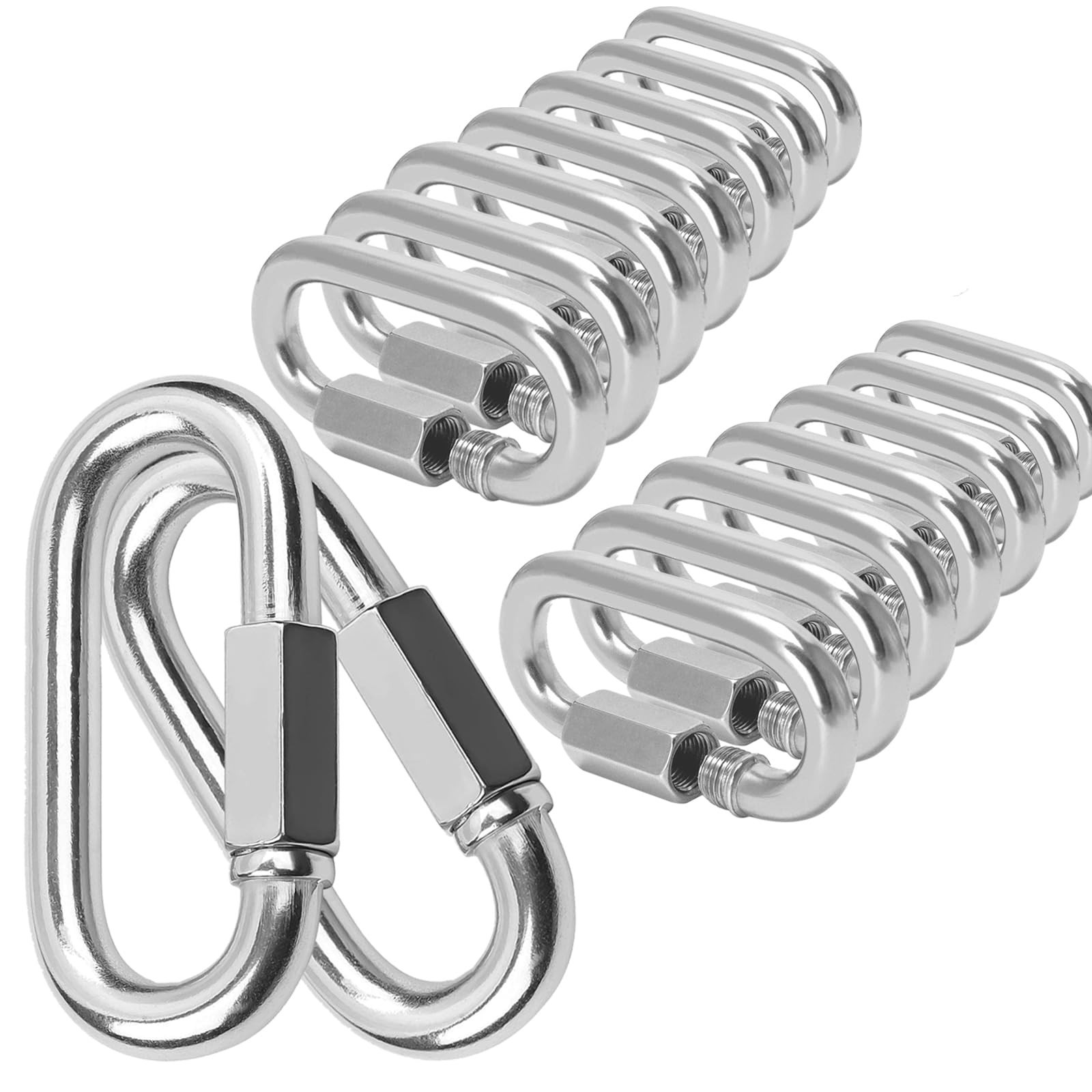 20Pcs Quick Links 5/16” Chain Links Connector, 1200lbs Capacity Heavy Duty
