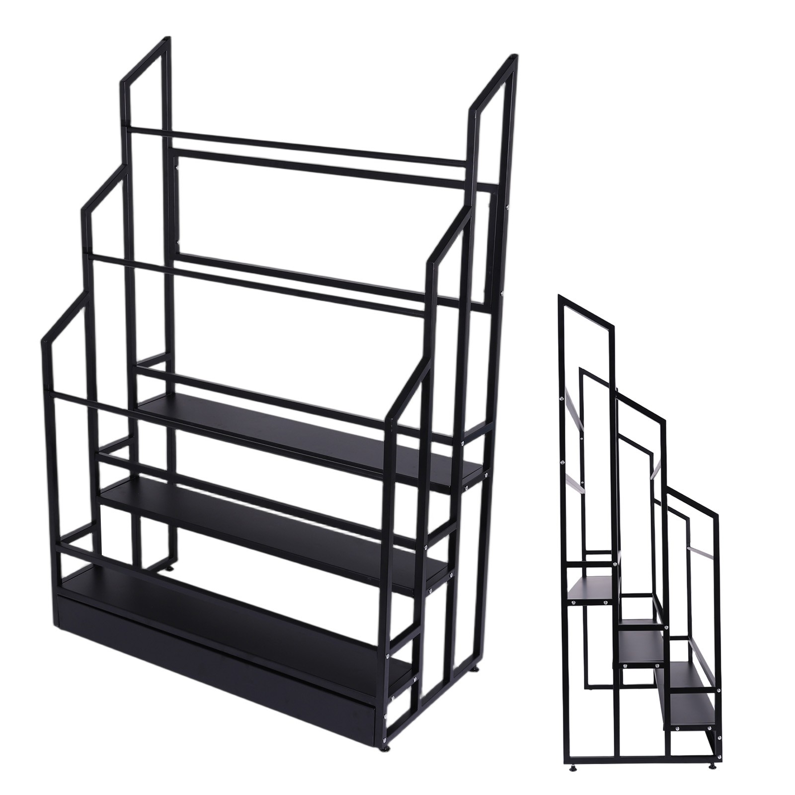 Metal Vinyl Roll Storage Rack 3 Tier Vinyl Roll Holder Fabric Display Shelf