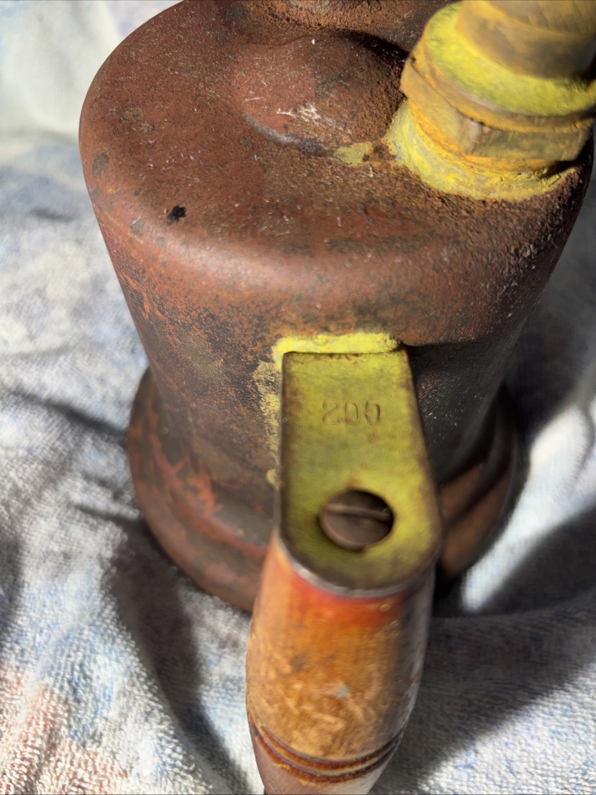 Antique Gasoline Blowtorch, Model 200 - Rustic Industrial Decor