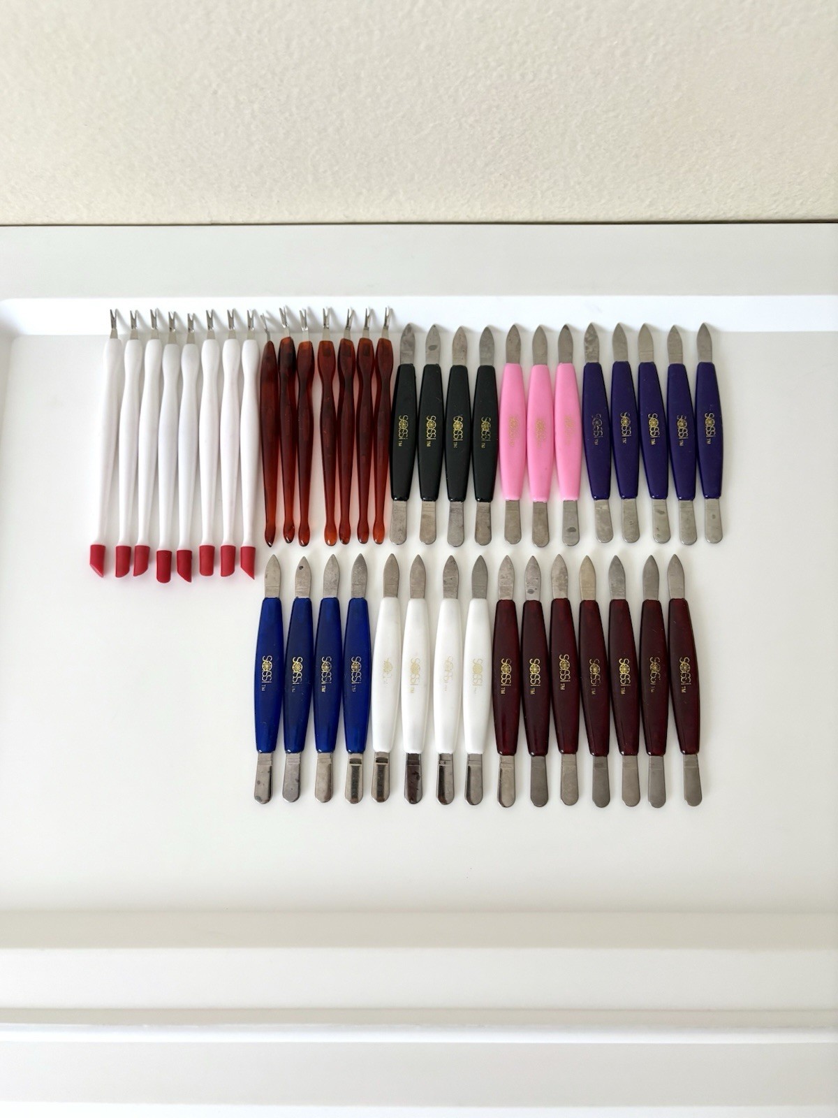 Sassi Huge Lot Cuticle Trimmer Dual Ended Nail Groomer Pusher Tool Manicure Pedi
