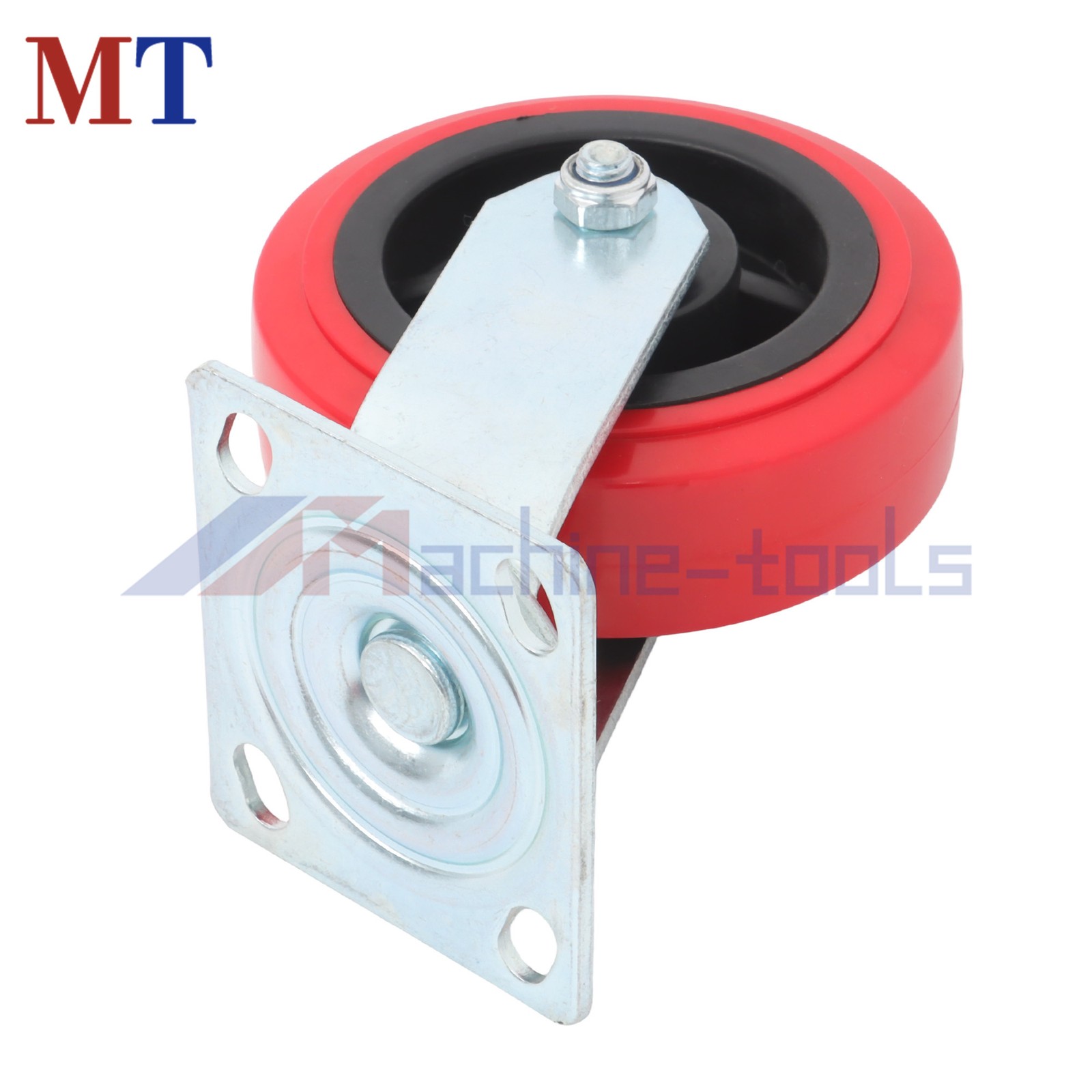 4 Pack 4000Lbs Load Capacity Polyurethane Heavy Duty 6 Inch Swivel Caster Wheels