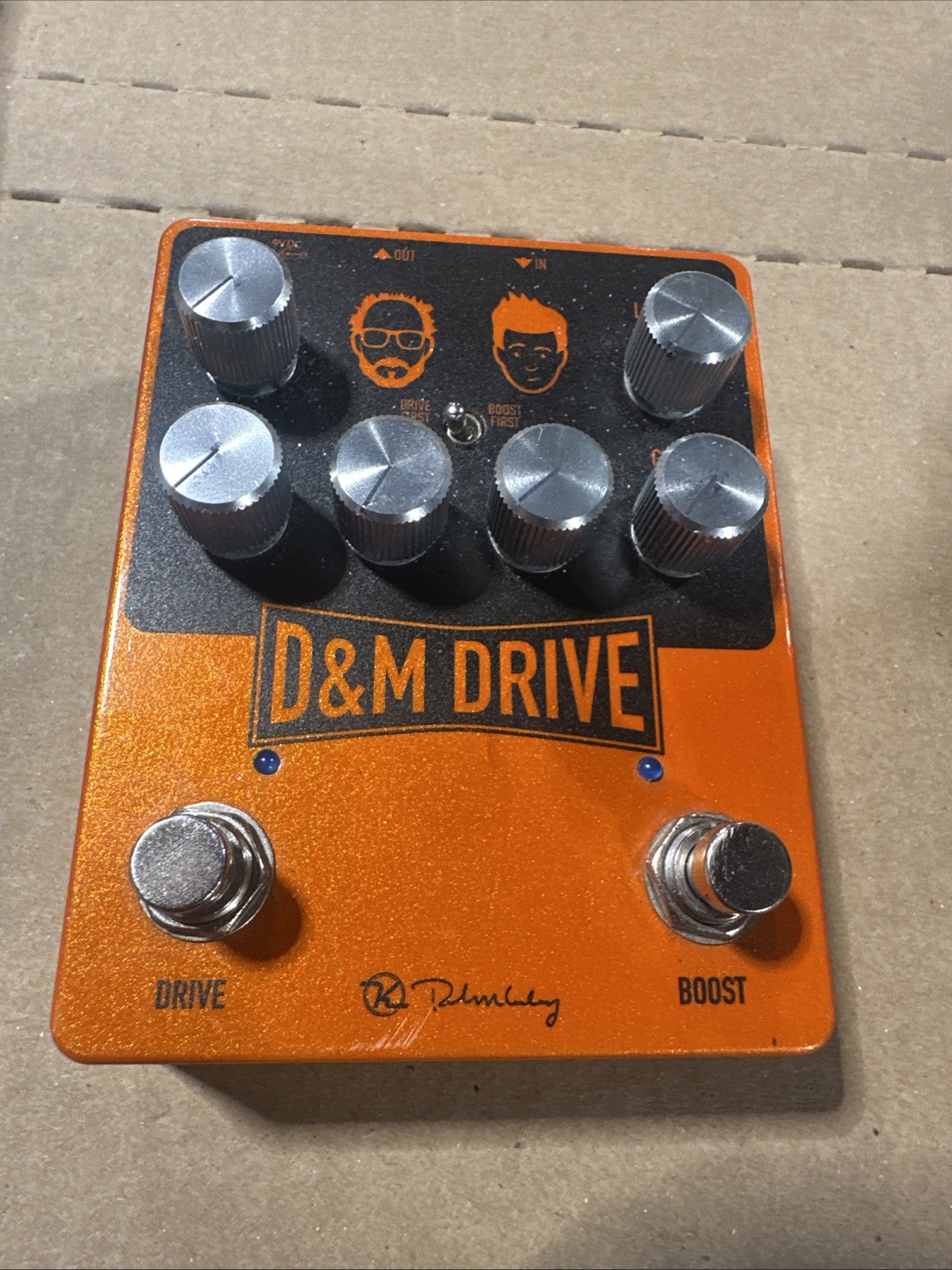 Used Keeley D & M Drive Boost and Overdrive Guitar Pedal D&M DM