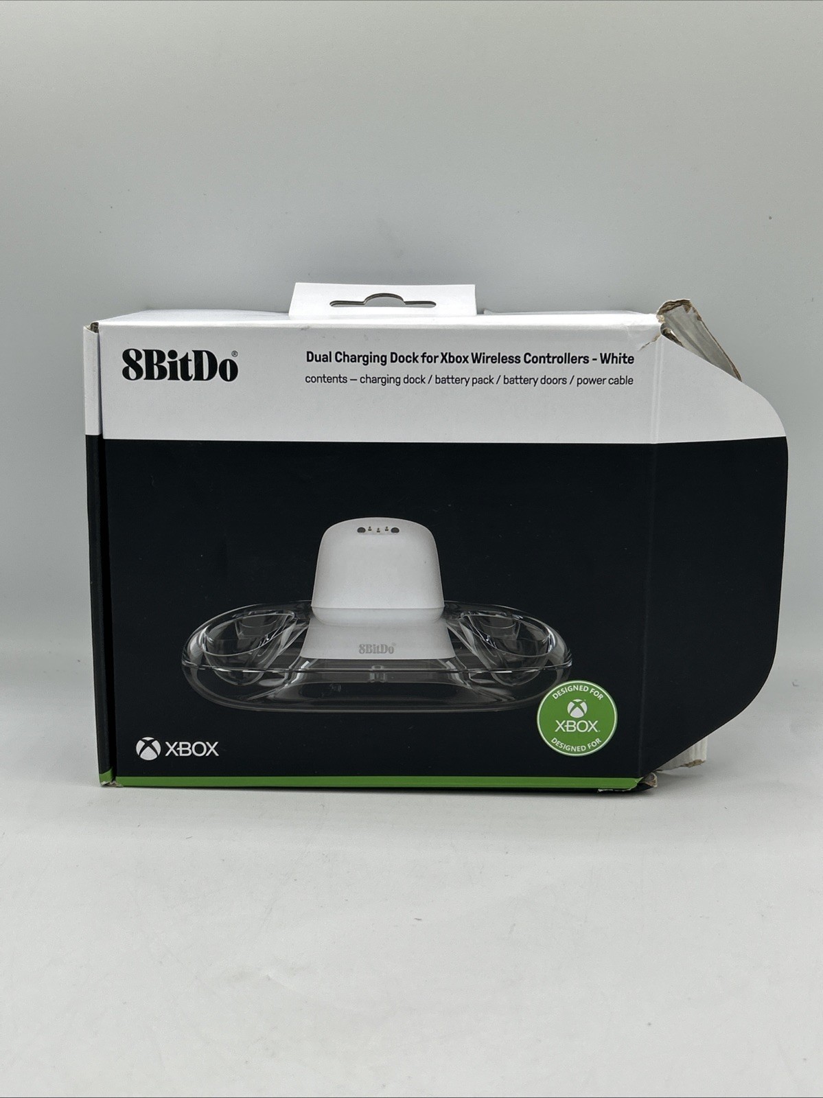 8Bitdo Xbox Series X|S Controller Dual Magnetic Charging Dock Station - White
