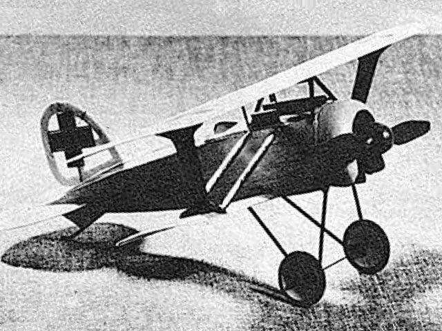 1/24  Albatros D XI Balsa  Biplane Fighter German WWI Complete kit No Box
