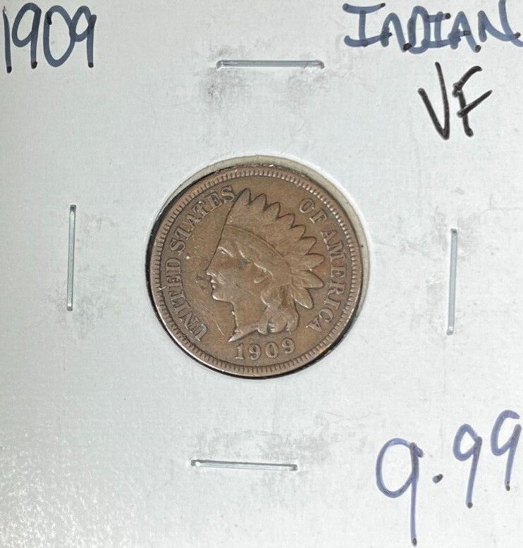 1909 INDIAN HEAD CENT ~ VF ~NICE COIN~